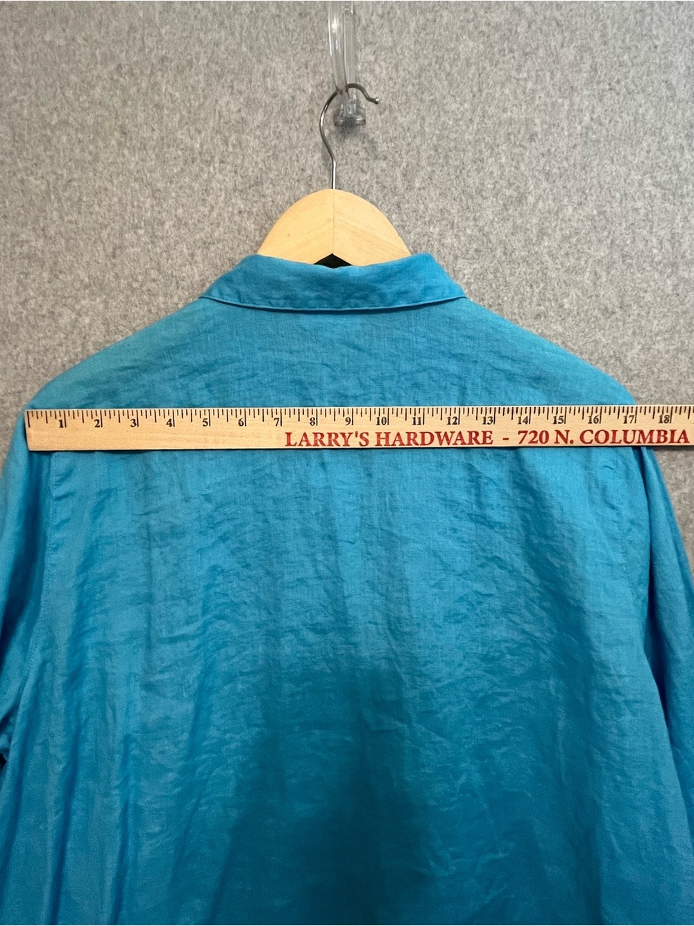 J. Jill 100% Linen Aqua Blue Tunic Blouse Womens L Button Front Coastal Bea - Picture 7 of 10